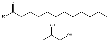 Dodecanoic acid, ester with 1,2-propanediol Struktur