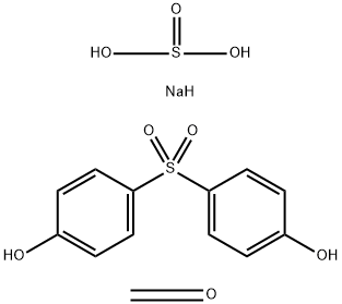 Sulfurous acid, disodium salt, polymer with formaldehyde and 4,4-sulfonylbisphenol Struktur