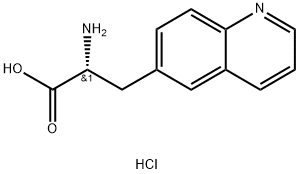 6-Quinolinepropanoic acid, α-amino-, dihydrochloride, (R)- (9CI) Struktur