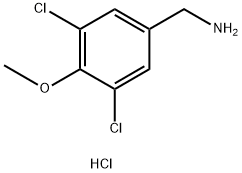 Benzenemethanamine, 3,5-dichloro-4-methoxy-, hydrochloride (1:1) Struktur