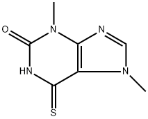 3,7-Dimethyl-6-thioxanthine Struktur