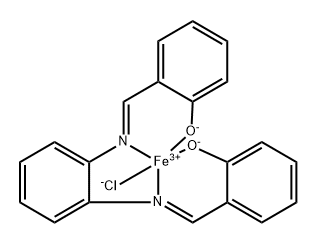 Chlorido[N,N'-disalicylidene-1,2-phenylenediamine]iron(III) Struktur