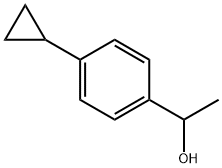 Benzenemethanol, 4-cyclopropyl-α-methyl- Struktur