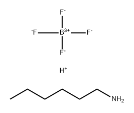 n-Hexylammonium tetrafluoroborate Struktur