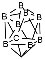 Ten-vertexo-carborane Struktur