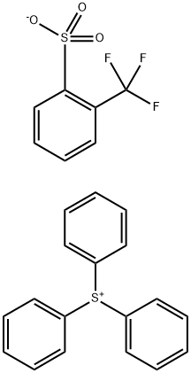 triphenylsulfanium 2-(trifluoromethyl)benzene-1-sulfonate Struktur