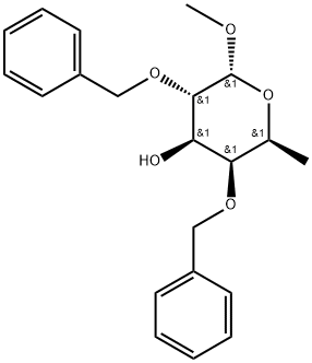 Methyl 2,4-Di-O-benzyl-β-L-fucopyranoside Struktur