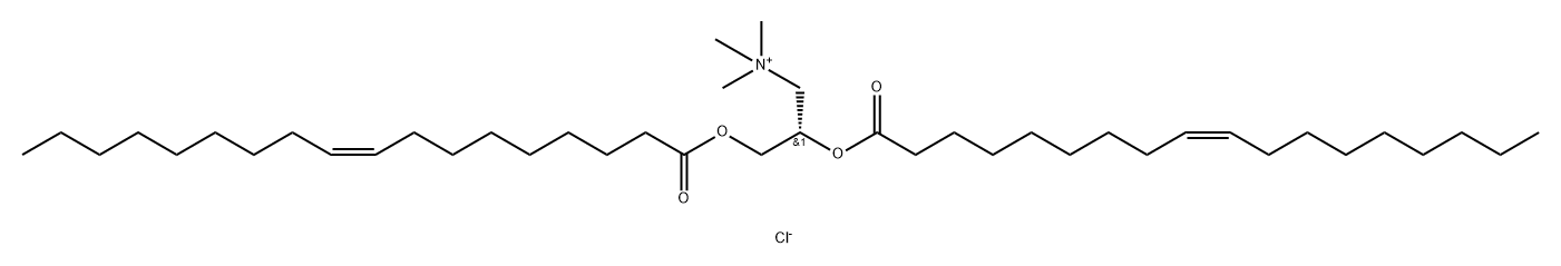 1,2-Dioleoyl-3(S)-trimethylammoniumpropane (chloride) Struktur