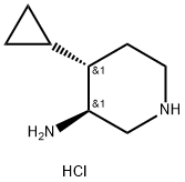 3-Piperidinamine,4-cyclopropyl-,dihydrochloride,(3R,4R)-rel-(9CI) Struktur