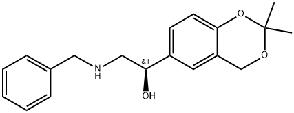 4H-1,3-Benzodioxin-6-Methanol, 2,2-diMethyl-a-[[(phenylMethyl)aMino]Methyl]-, (aR)- Struktur