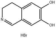 6,7-Isoquinolinediol, 3,4-dihydro-hydrobromide (1:1) Struktur