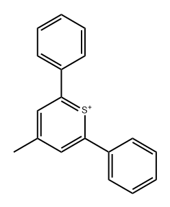 Thiopyrylium, 4-methyl-2,6-diphenyl- Struktur