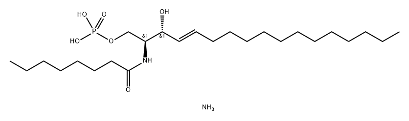 C8 CERAMIDE-1-PHOSPHATE (D17:1/8:0) Struktur