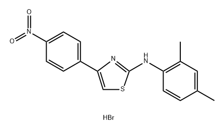 N-(2,4-Dimethylphenyl)-4-(4-nitrophenyl)-1,3-thiazol-2-amine hydrobromide Struktur