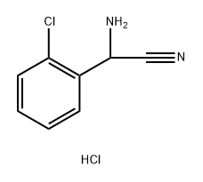 2-amino-2-(2-chlorophenyl)acetonitrile hydrochloride Struktur