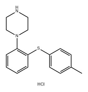 1-(p-tolylsulfanylphenyl)piperazine hydrochloride Struktur