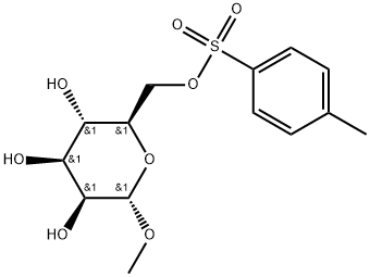 α-D-Mannopyranoside, methyl, 6-(4-methylbenzenesulfonate) Struktur