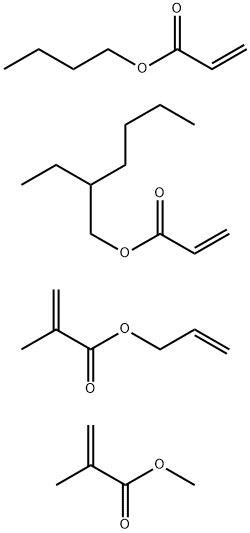 Methyl methacrylate, butyl acrylate, 2-ethylhexyl acrylate, and allyl methacrylate co-polymer Struktur