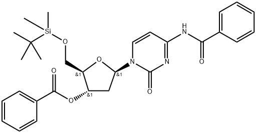 5'-O-tert-butyldimethylsilyl-3'-O,4-N-dibenzoyl-2'-deoxycytidine