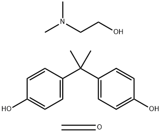 Formaldehyde, polymer with 2-(dimethylamino)ethanol and 4,4'-(1-methylethylidene)bis[phenol] Struktur