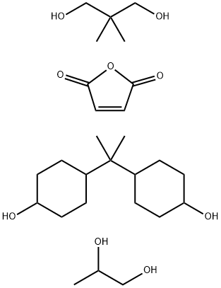 Propyleneglycol,polymer with maleic anhydride,2,2-dimethyl-1,3-propanediol and 4,4'-isopropyliden biscyclohecylalcohol Struktur