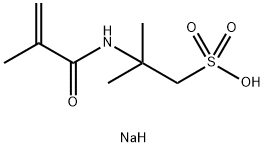 1-Propanesulfonic acid, 2-methyl-2-[(2-methyl-1-oxo-2-propen-1-yl)amino]-, sodium salt (1:1) Struktur