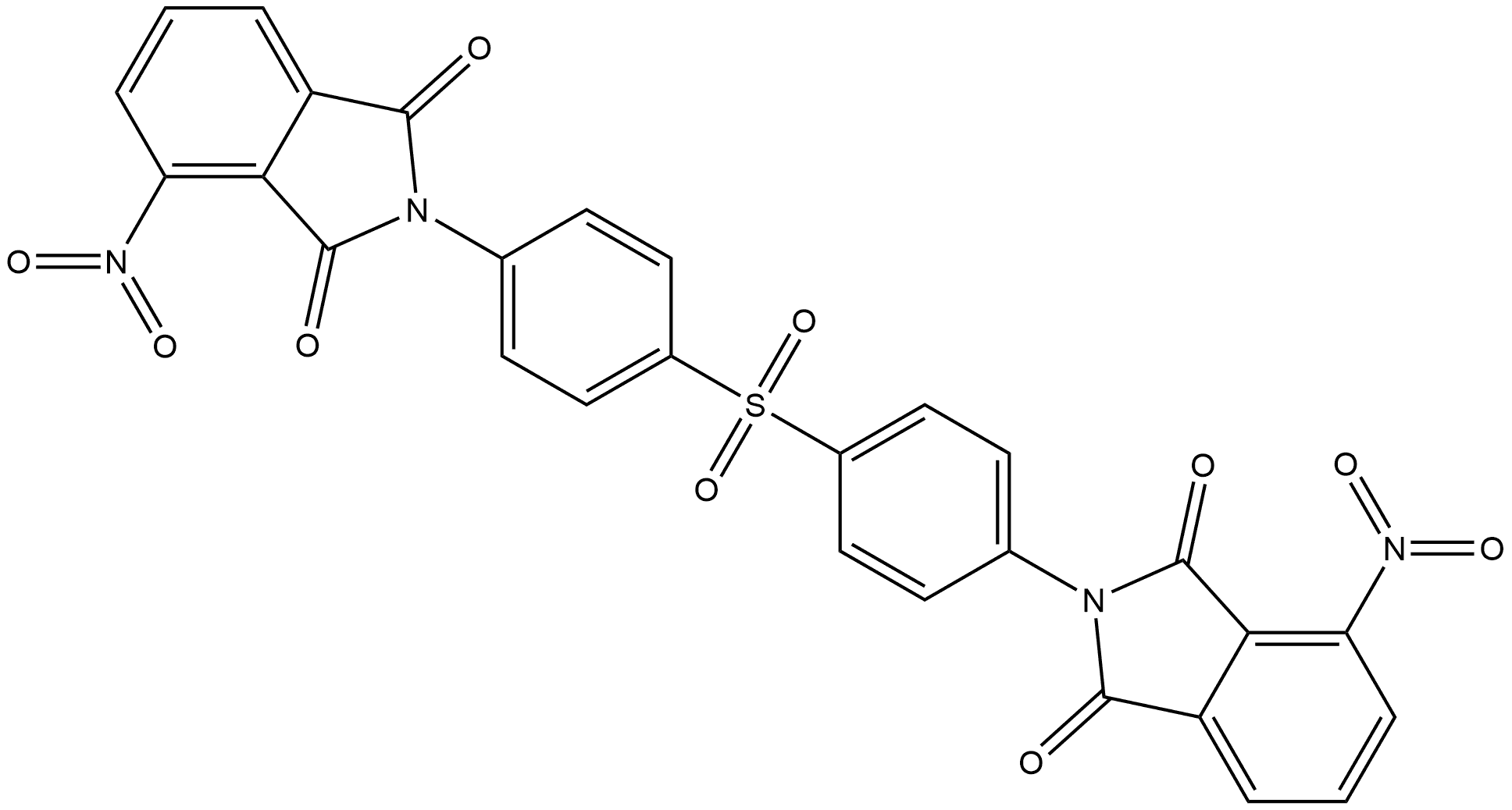 1H-Isoindole-1,3(2H)-dione, 2,2'-(sulfonyldi-4,1-phenylene)bis[4-nitro- (9CI) Struktur