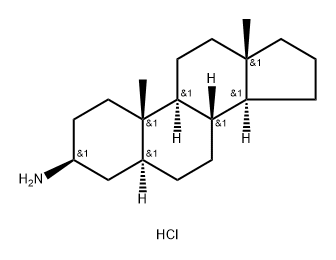 Androstan-3-amine, hydrochloride (1:1), (3β,5α)- Struktur