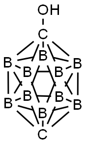 1-Hydroxy-p-carborane Struktur