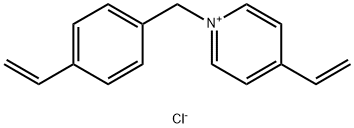 4-ethenyl-1-[(4-ethenylphenyl)methyl]pyridiniumchloride (1:1) Struktur