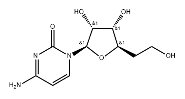 1-(5-deoxy-beta-D-hexofuranosyl)cytosine Struktur