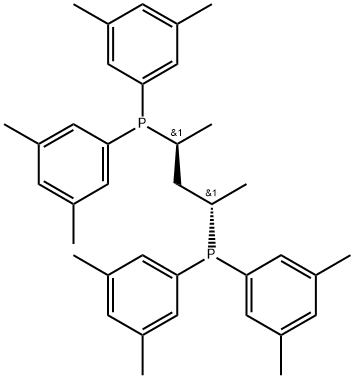 Phosphine, 1,1'-[(1S,3S)-1,3-dimethyl-1,3-propanediyl]bis[1,1-bis(3,5-dimethylphenyl)- Struktur