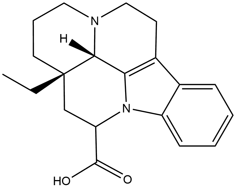 sodium (41S,13aS)-13a-ethyl-2,3,41,5,6,12,13,13a-octahydro- 1H-indolo[3,2,1-de]pyrido[3,2,1-ij][1,5]naphthyridine-12- carboxylate Struktur