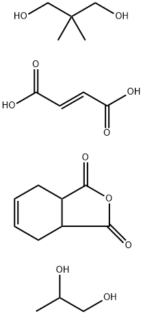 Propyleneglycol,polymer with 3a,4,7,7a-tetrahydro-1,3-dioxo-2-oxaindane,maleic anhydride and 2,2-dimethyl-1,3-propanediol Struktur