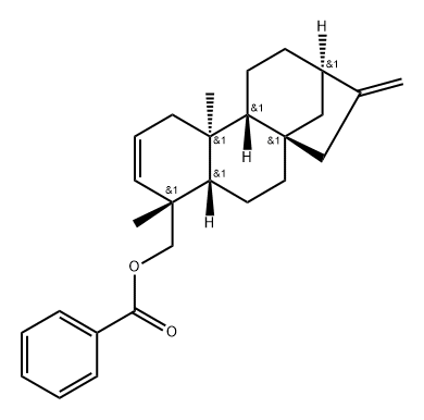 Kaura-2,16-dien-18-ol, benzoate, (4α)- (9CI) Struktur