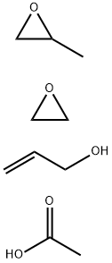 Oxirane, methyl-, polymer with oxirane, monoacetate, 2-propenyl ether Struktur