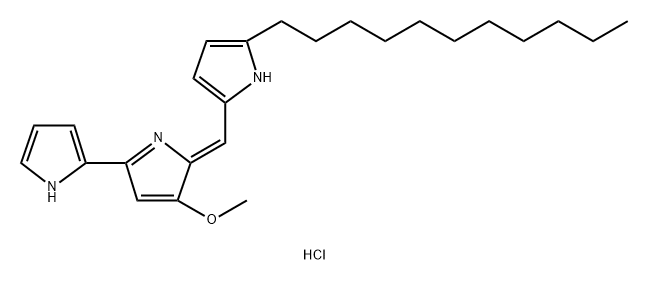 UNDECYLPRODIGIOSIN HYDROCHLORIDE Struktur