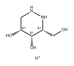 4,5-Pyridazinediol, hexahydro-3-(hydroxymethyl)-, conjugate monoacid, (3R,4S,5R)- (9CI) Struktur