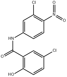 Benzamide, 5-chloro-N-(3-chloro-4-nitrophenyl)-2-hydroxy- Struktur