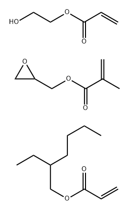 Oxiranylmethyl 2-methyl-2-propenoate polymer with 2-ethylhexyl 2-propenoate and 2-hydroxyethyl 2-propenoate Structure