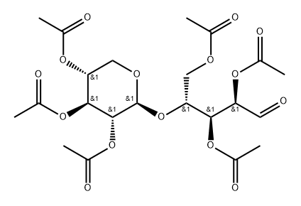 1,4-b-Xylobiose hexaacetate Struktur