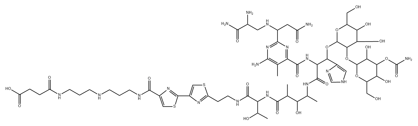 3-(4-Succinoylaminobutylamino)propylaminobleomycin Struktur