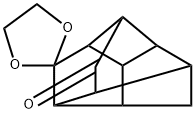 octahydrospiro[[1,3]dioxolane-2,5'-[2,4,1](epiethane[1,1,2]triyl)cyclobuta[cd]pentalen]-7'-one Struktur