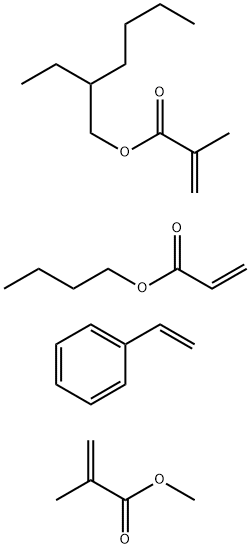 styrene/ butyl acrylate/ 2-ethylhexyl-methyl methacrylate Struktur