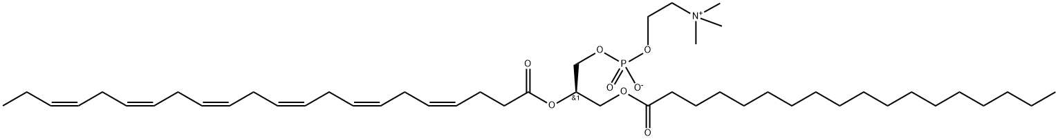 1-Stearoyl-2-docosahexaenoyl-sn-glycero-3-PC Struktur