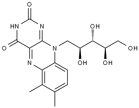 Riboflavin, 8-demethyl-6-methyl-, 5984-80-5, 結(jié)構(gòu)式