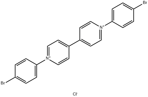 4,4'-Bipyridinium, 1,1'-bis(4-bromophenyl)-, chloride (1:2) Struktur