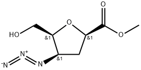 D-xylo-Hexonic acid, 2,5-anhydro-4-azido-3,4-dideoxy-, methyl ester Struktur