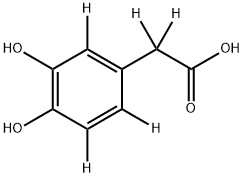 3,4‐DIHYDROXYPHENYL‐D3‐ACETIC‐2,2‐D2 ACID Struktur