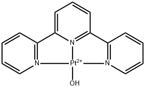 Platinum(II)(2,2:6,12-terpyridine)ChlorideHydrate Struktur